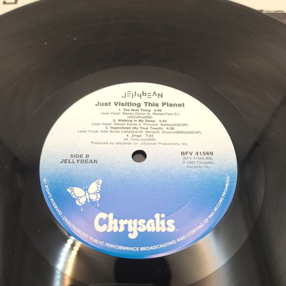 Jellybean Just Visiting this Planet Vinyl Record 1987 - Picture 6 of 6